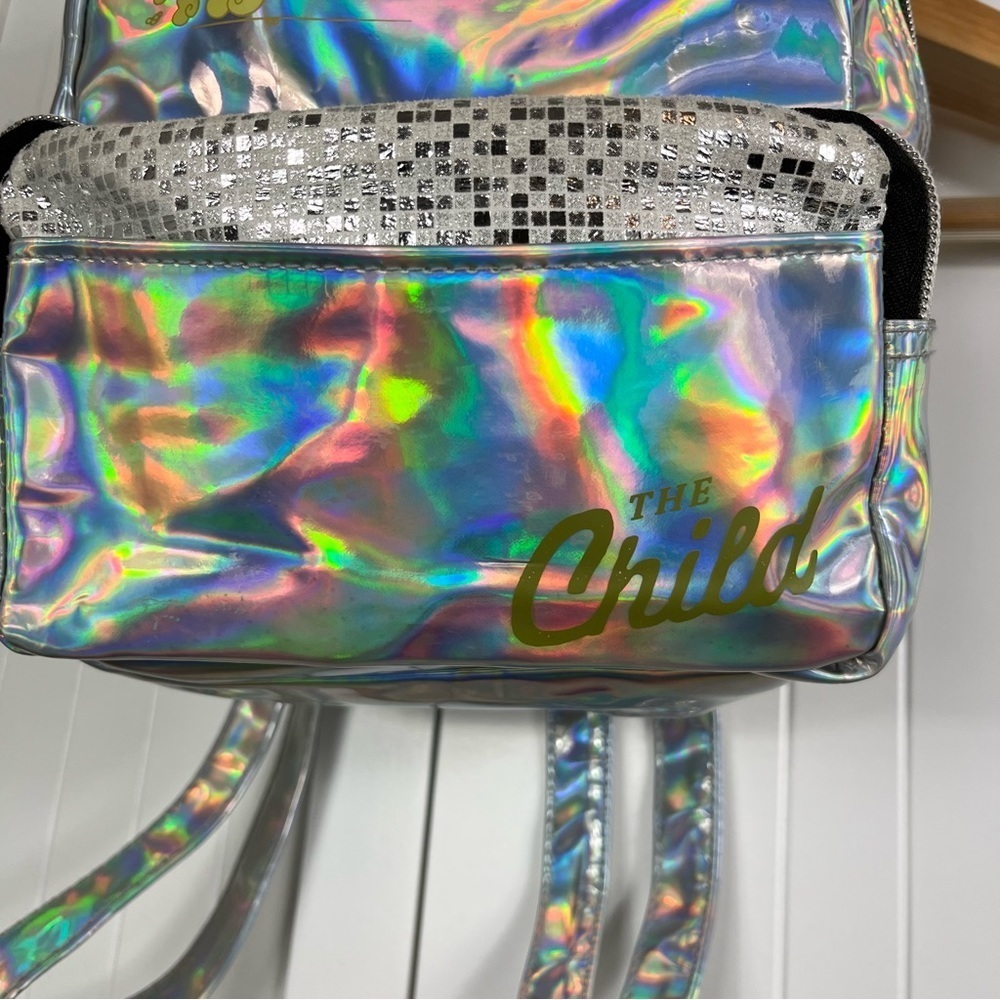 Disney's Mandalorian The Child Metallic Holographic Backpack - Picture 4 of 10